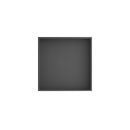 Showerwall Niche Matt Black 305 x 305 x 120mm