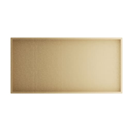 Showerwall Niche Brushed Brass 610 x 305 x 120mm