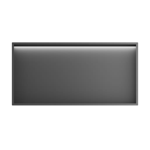 Showerwall Niche With Led Light Strip Matt Black 610 x 305 x 120mm