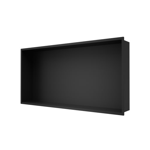 Showerwall Niche Matt Black 610 x 305 x 120mm