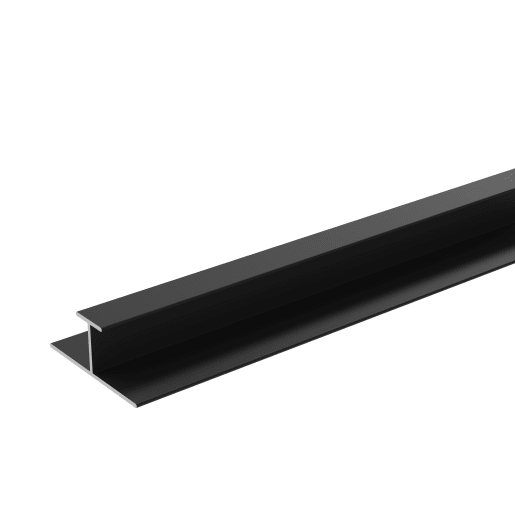 Showerwall JT7 Alu Extrusion Join Black 11mm x 2450mm