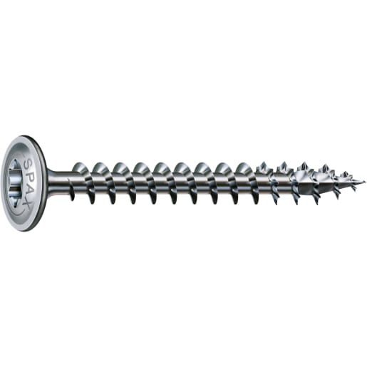 SPAX WIROX Coated Washer-Head Construction Screws T30 T-Star Plus Recess 6.0 x 80mm Box of 100