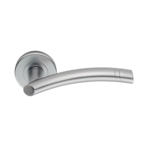 Serozzetta Cuarenta Lever on Round Rose Satin Chrome