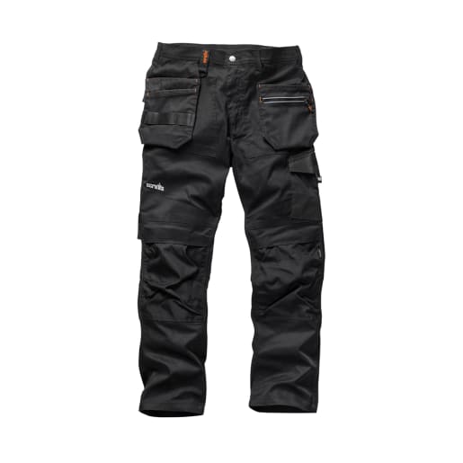 Scruffs Trade Flex Trousers 34R Black