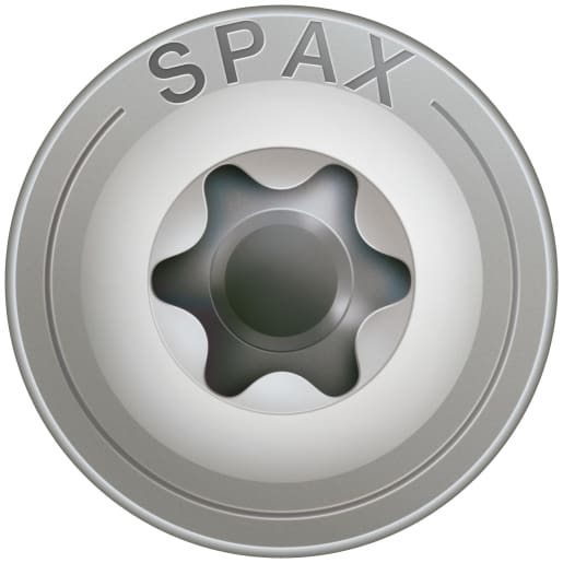 SPAX Stainless-Steel Washer-Head Construction Screws T30 T-Star Plus Recess 6.0 x 140mm Box of 100