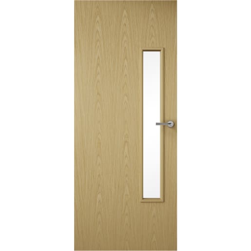 Premdor Plywood Flush Glazed 18G FD30 Fire Door 1981 x 762 x 44mm