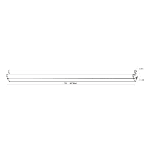 230V 50W Twin LED Batten 1525mm (5ft) 4000K