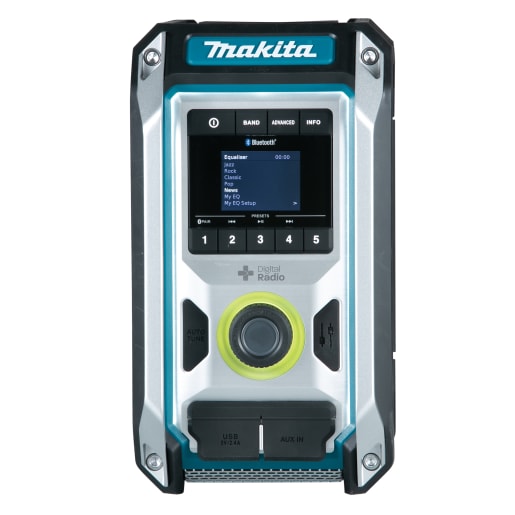Makita DMR115 Multi-Volt CXT/LXT AC DAB Plus Bluetooth Jobsite Radio