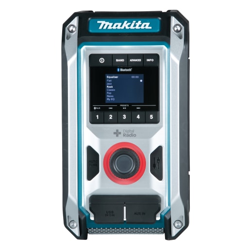 Makita DMR115 Multi-Volt CXT/LXT AC DAB Plus Bluetooth Jobsite Radio