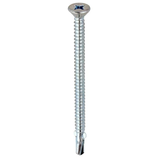 TIMCO Self-Drilling Wing-Tip Steel to Timber Light Section Silver Screws - 5.5 x 85