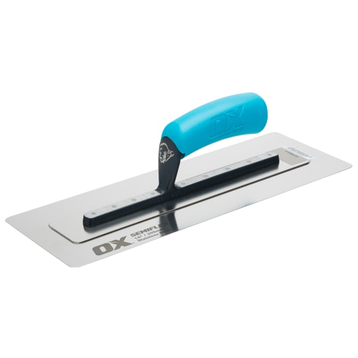 OX Pro Semi Flex Stainless Steel Trowel 355 x 125mm (14in)