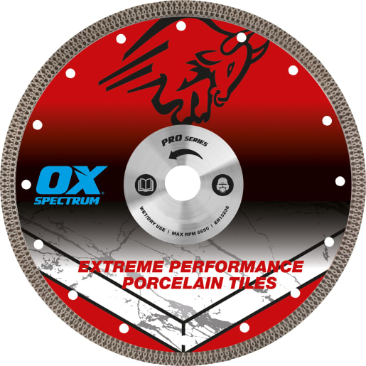 OX Pro 2CM Porcelain Cutting Blade 250/25.4mm