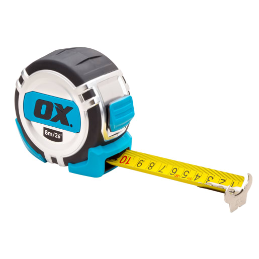 OX Pro Metric Tape Measure 8m (26ft)