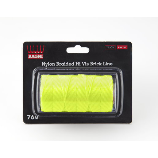 Ragni Hi Vis Nylon Braided Yellow Brick Line 76m