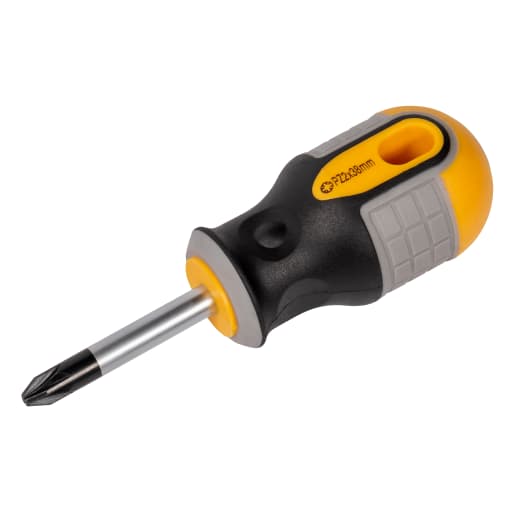 Roughneck PZ2 Pozidrive Tip Stubby Screwdriver 38mm