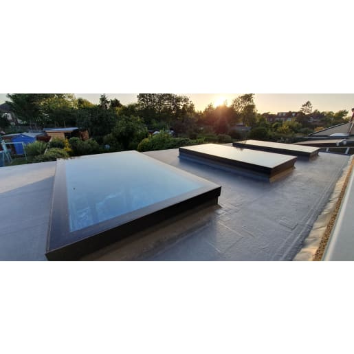 Infinity Flat Fixed Rooflight Stock Internal Sizes 1000 x 2500mm