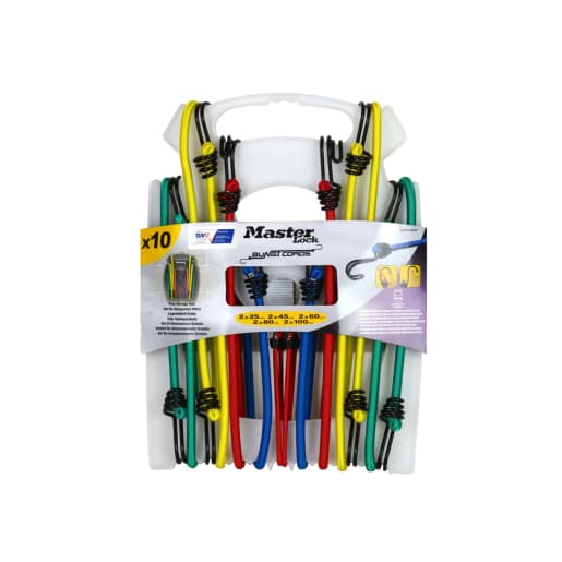 Masterlock Bungee Rack Set - 10 Piece