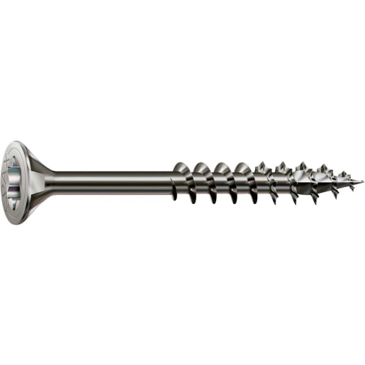 SPAX Stainless-Steel Universal Woodscrews T20 T-Star Plus Bit Recess 5.0 x 80mm Box of 100