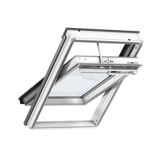 VELUX GGL MK08 206621U Integra Electric Centre Triple Glazed Window 78 x 140cm White Painted