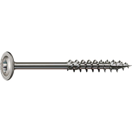 SPAX Stainless-Steel Washer-Head Construction Screws T30 T-Star Plus Recess 6.0 x 140mm Box of 100