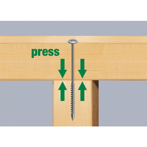 SPAX WIROX Coated Washer-Head Construction Screws T30 T-Star Plus Recess 6.0 x 180mm Box of 100