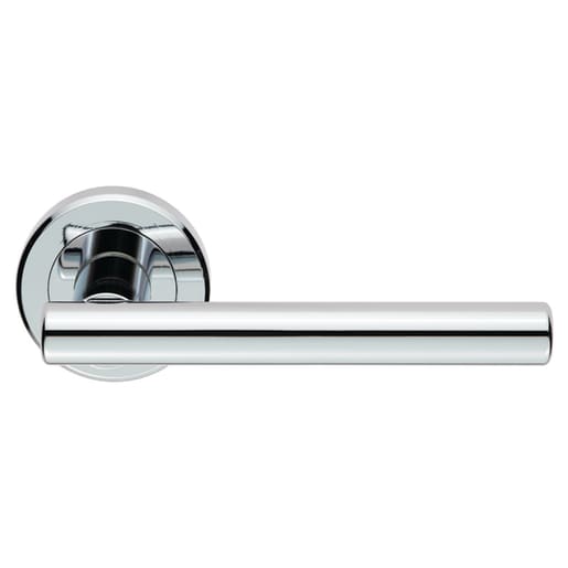 Serozzetta Philadelphia Door Handle Lever on Rose Polished Chrome