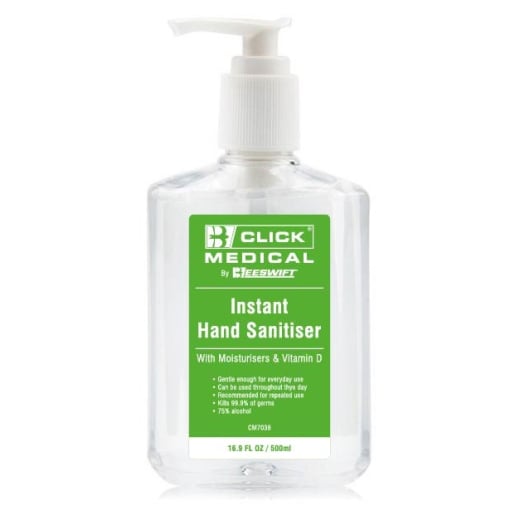 Click Hand Sanitiser 500ml Clear