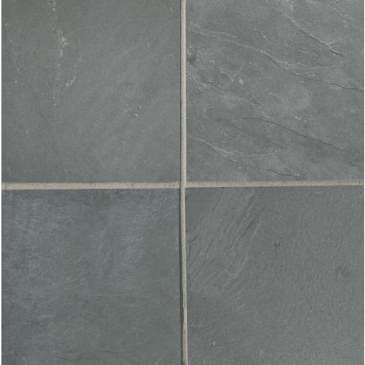 Marshalls Fairstone Casarta Slate Paving Pack 405 x 405 x 20mm 16.4m² Black Pack of 100