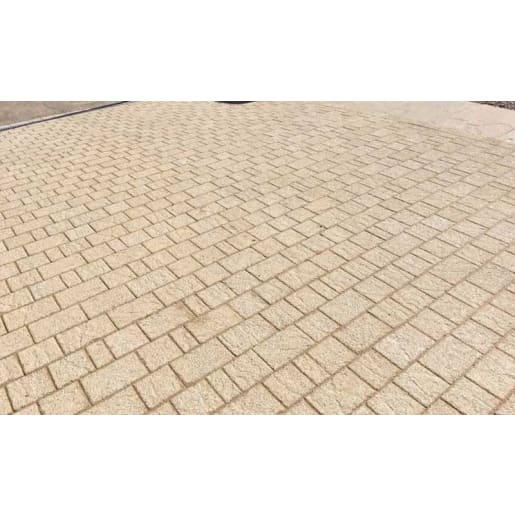 Marshalls Drivesett Argent Block Paving 240 x 160 x 50mm Buff