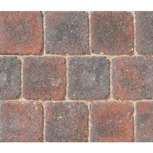 Marshalls Drivesett Deco Block Paving 110 x 110 x 50mm 10.67m² Cinder Pack of 882