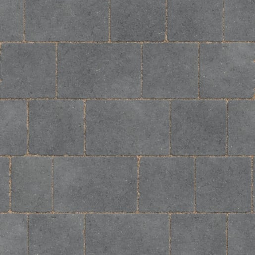 Marshalls Drivesett Tegula Sett Block Paving<BR>160 x 160 x 50mm<BR>Charcoal
