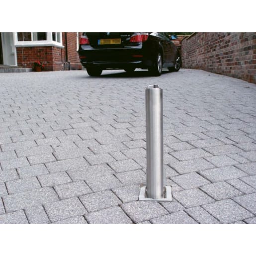 Marshalls Telescopic Driveway Security Post Stainless Steel