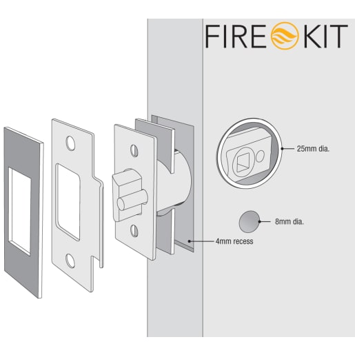 Codelocks Fire Kit for Mechanical and Electronic Digital Locks White