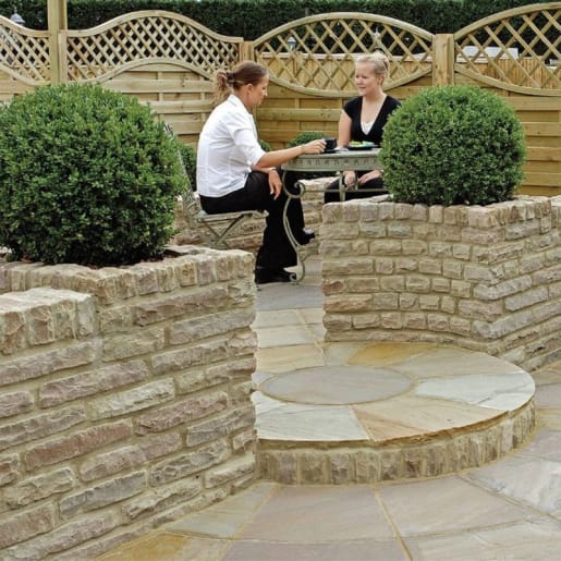 Marshalls Marshalite Pitched Walling 440 x 100 x 140mm 6.1m² Buff
