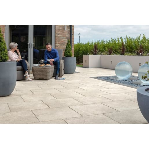 Marshalls Symphony Natural Porcelain Paving 600 x 600 x 20mm 23.04m² Ivory Pack of 64