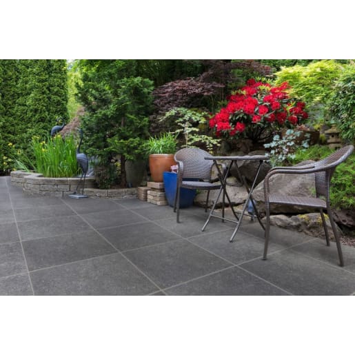 Marshalls Symphony Plus Classic Porcelain Paving 10.07m² Stone Dark Grey 600 x 600 x 40mm